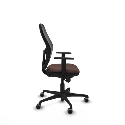 Sedia da Ufficio Piqueras y Crespo 1D036G0 Nero Marrone scuro 2