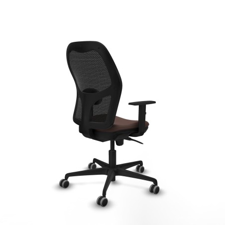 Chaise de Bureau Piqueras y Crespo 1D036G0 Noir Brun foncé