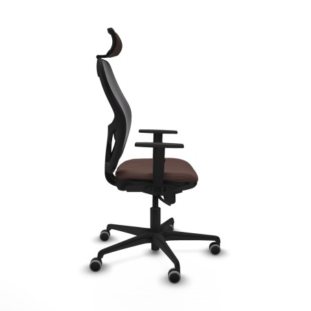 Sedia Ufficio con Poggiatesta Jorquera Piqueras y Crespo 1D036G2 Nero