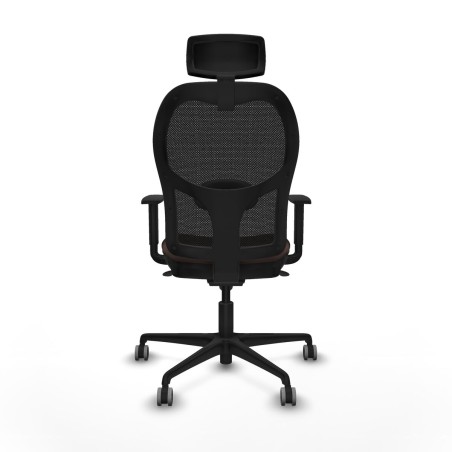 Sedia Ufficio con Poggiatesta Jorquera Piqueras y Crespo 1D036G2 Nero