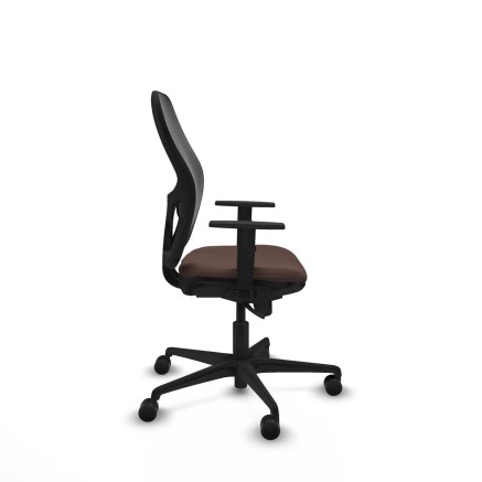 Chaise de Bureau Piqueras y Crespo 1D036N0 Noir Brun foncé 2