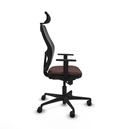 Office Chair with Headrest Jorquera Piqueras y Crespo 1D036N2 Black Da 2