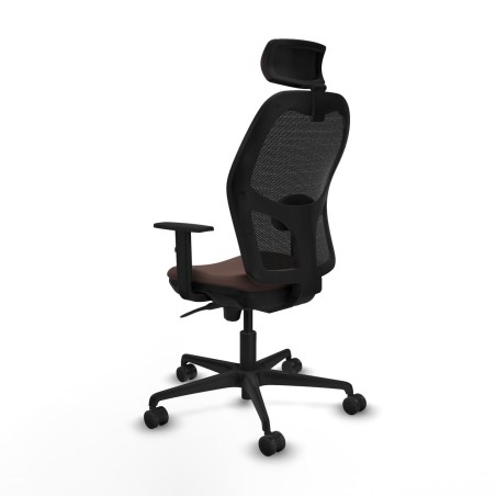 Office Chair with Headrest Jorquera Piqueras y Crespo 1D036N2 Black Da
