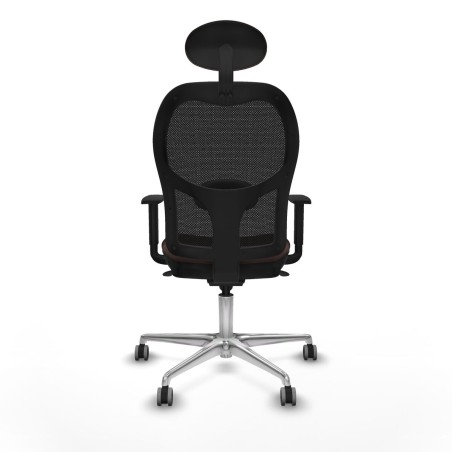 Sedia da Ufficio Piqueras y Crespo 1D086G1 Nero Marrone scuro