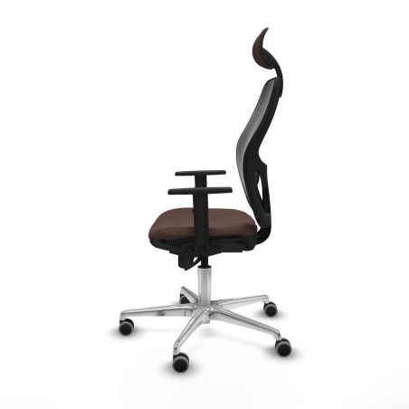 Sedia da Ufficio Piqueras y Crespo 1D086G1 Nero Marrone scuro