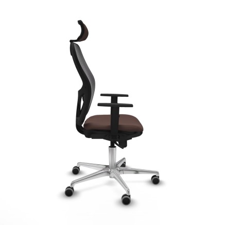 Sedia Ufficio con Poggiatesta Jorquera Piqueras y Crespo 1D086G2 Nero 2