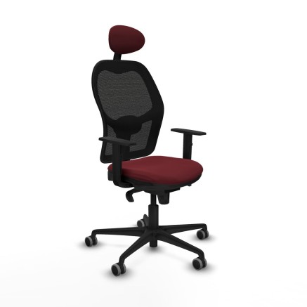 Sedia Ufficio con Poggiatesta Jorquera Piqueras y Crespo 1D036G1 Rosso