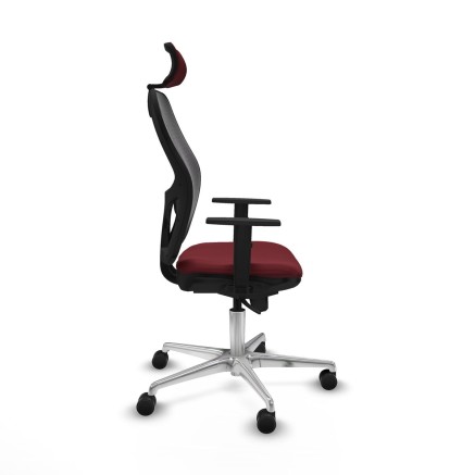 Office Chair with Headrest Jorquera Piqueras y Crespo 1D086N2 Maroon 2