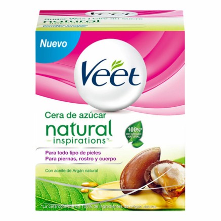 Enthaarungscreme für den Körper Veet Cera Tibia Natural Arganöl Zuc