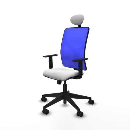 Chaise de Bureau avec Appui-tête Motilla Piqueras y Crespo 1D066N1 Bl