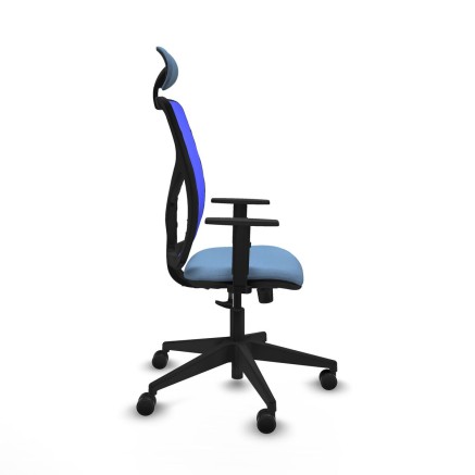 Sedia Ufficio con Poggiatesta Motilla Piqueras y Crespo 1D066N1 Blu ci 2