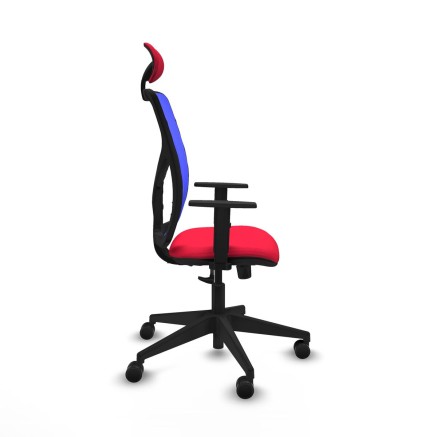 Office Chair with Headrest Motilla Piqueras y Crespo 1D066N1 Red 2