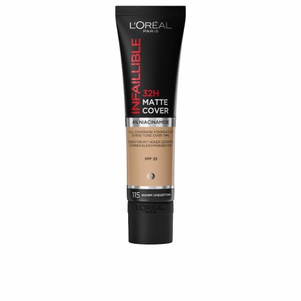 Base per Trucco Fluida L'Oreal Make Up Infalible 32H Matte Cover Nº 1