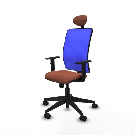 Sedia Ufficio con Poggiatesta Motilla Piqueras y Crespo 1D066N1 Azzurr