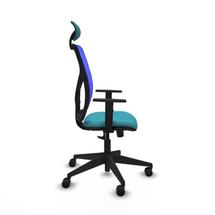 Office Chair with Headrest Motilla Piqueras y Crespo 1D066N1 Turquoise 2
