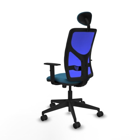 Sedia Ufficio con Poggiatesta Motilla Piqueras y Crespo 1D066N1 Azzurr