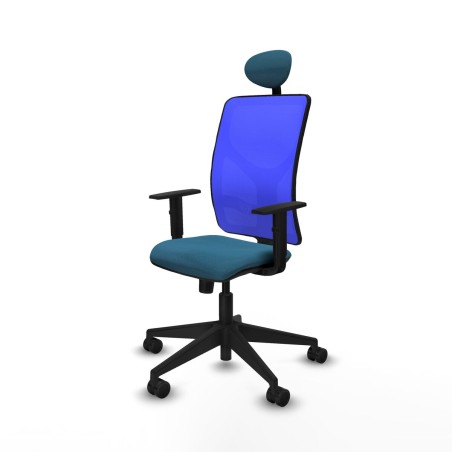 Chaise de Bureau avec Appui-tête Motilla Piqueras y Crespo 1D066N1 Bl