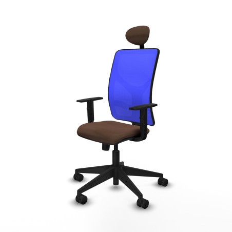 Office Chair with Headrest Motilla Piqueras y Crespo 1D066N1 Blue Dark