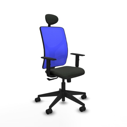 Office Chair with Headrest Motilla Piqueras y Crespo 1D066N1 Black