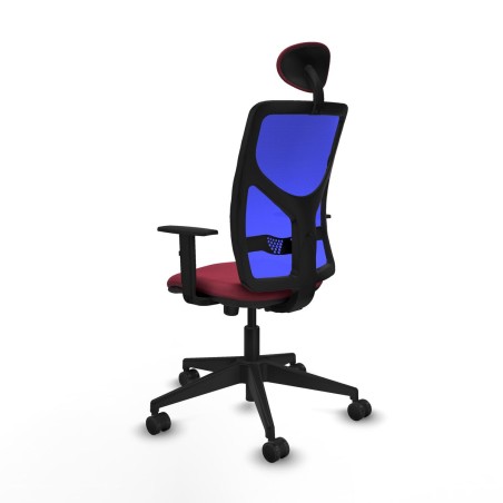 Office Chair with Headrest Motilla Piqueras y Crespo 1D066N1 Maroon