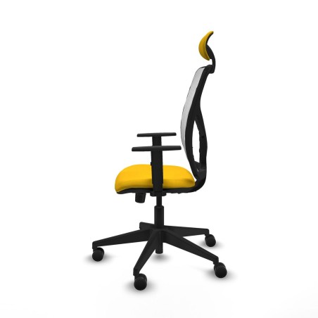 Office Chair with Headrest Motilla Piqueras y Crespo 1D066N1 Yellow