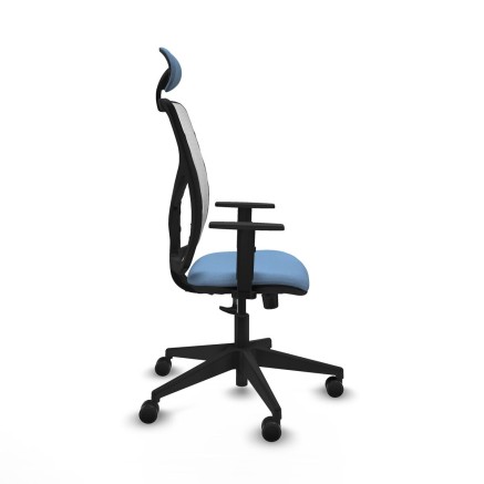 Sedia Ufficio con Poggiatesta Motilla Piqueras y Crespo 1D066N1 Blu ci 2