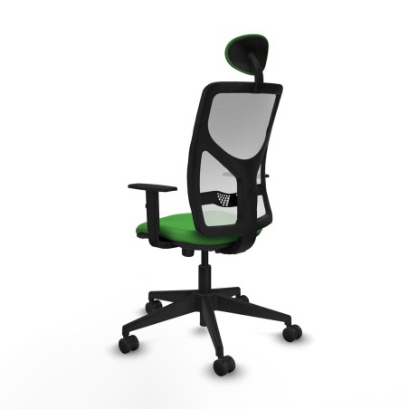 Sedia Ufficio con Poggiatesta Motilla Piqueras y Crespo 1D066N1 Verde