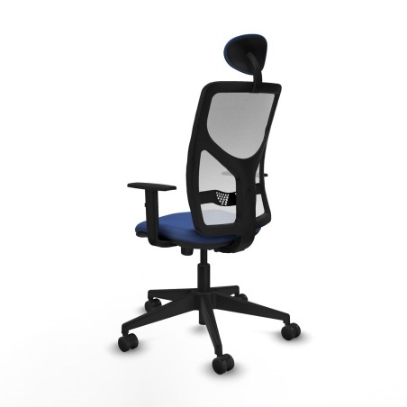 Office Chair with Headrest Motilla Piqueras y Crespo 1D066N1 Navy Blue