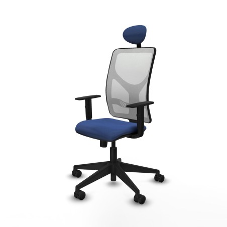 Office Chair with Headrest Motilla Piqueras y Crespo 1D066N1 Navy Blue