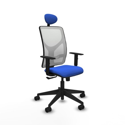 Office Chair with Headrest Motilla Piqueras y Crespo 1D066N1 Blue