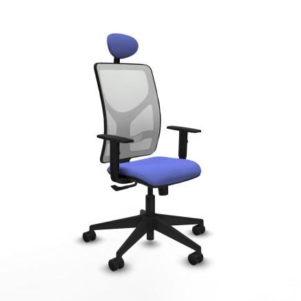 Chaise de Bureau avec Appui-tête Motilla Piqueras y Crespo 1D066N1 Bl