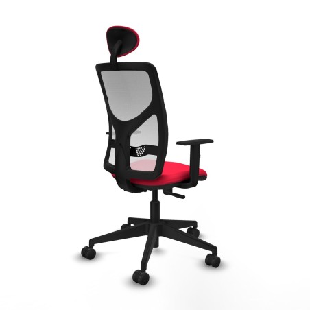 Sedia Ufficio con Poggiatesta Motilla Piqueras y Crespo 1D066N1 Rosso