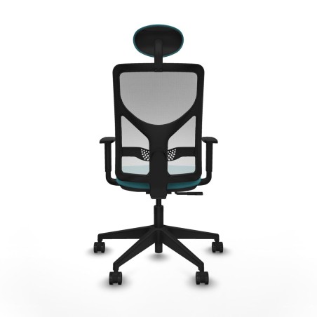 Office Chair with Headrest Motilla Piqueras y Crespo 1D066N1 Turquoise