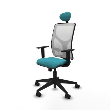 Office Chair with Headrest Motilla Piqueras y Crespo 1D066N1 Turquoise