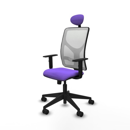 Office Chair with Headrest Motilla Piqueras y Crespo 1D066N1 Lilac