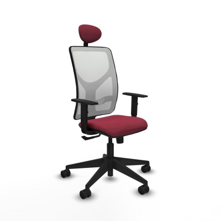 Office Chair with Headrest Motilla Piqueras y Crespo 1D066N1 Maroon