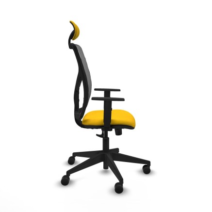 Office Chair with Headrest Motilla Piqueras y Crespo 1D066N1 Yellow 2