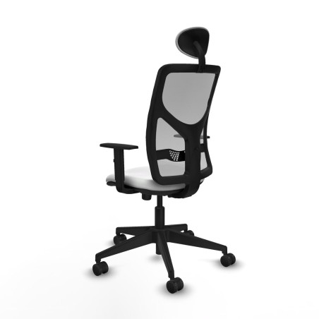 Sedia Ufficio con Poggiatesta Motilla Piqueras y Crespo 1D066N1 Bianco