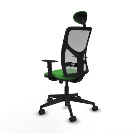 Sedia Ufficio con Poggiatesta Motilla Piqueras y Crespo 1D066N1 Verde
