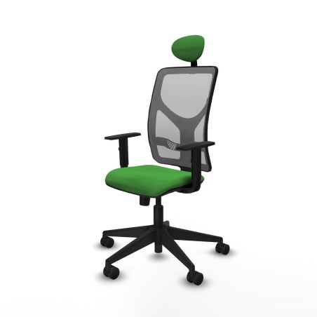 Sedia Ufficio con Poggiatesta Motilla Piqueras y Crespo 1D066N1 Verde