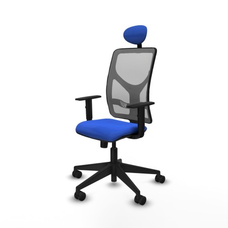 Chaise de Bureau avec Appui-tête Motilla Piqueras y Crespo 1D066N1 Bl