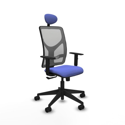 Chaise de Bureau avec Appui-tête Motilla Piqueras y Crespo 1D066N1 Bl