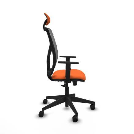 Office Chair with Headrest Motilla Piqueras y Crespo 1D066N1 Orange 2