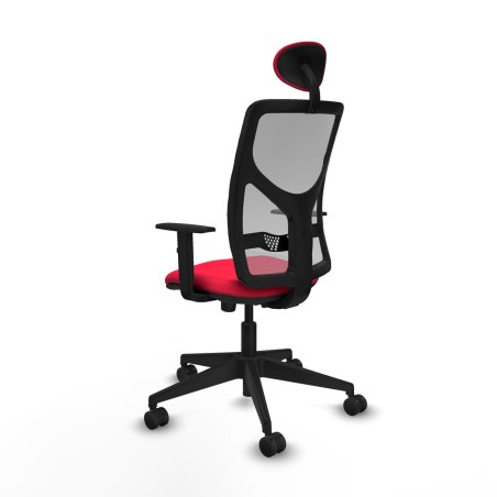 Office Chair with Headrest Motilla Piqueras y Crespo 1D066N1 Red