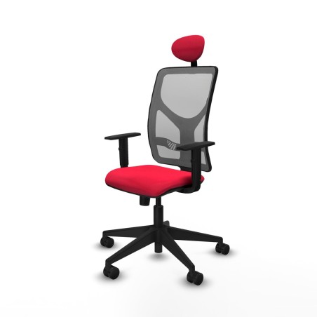 Office Chair with Headrest Motilla Piqueras y Crespo 1D066N1 Red