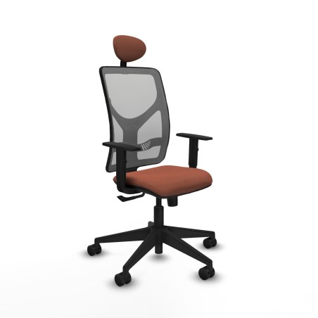 Office Chair with Headrest Motilla Piqueras y Crespo 1D066N1 Brown Gre