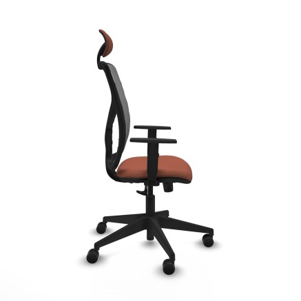 Office Chair with Headrest Motilla Piqueras y Crespo 1D066N1 Brown Gre 2