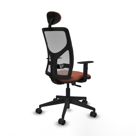 Office Chair with Headrest Motilla Piqueras y Crespo 1D066N1 Brown Gre