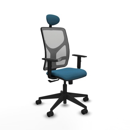 Office Chair with Headrest Motilla Piqueras y Crespo 1D066N1 Grey Petr