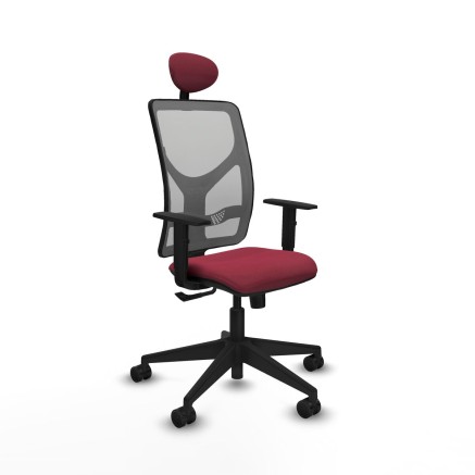 Office Chair with Headrest Motilla Piqueras y Crespo 1D066N1 Maroon